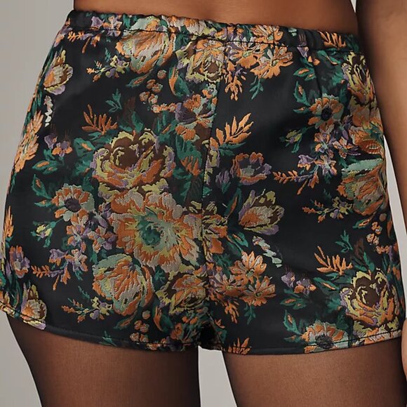 Anthropologie Brocade Tap Shorts - Picture 2 of 3